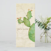  Nopal Cactus Waterverf Aankondiging (Staand voorkant)