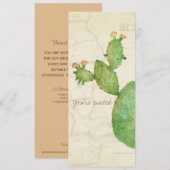  Nopal Cactus Waterverf Aankondiging (Voorkant / Achterkant)