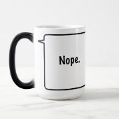 NOPE 15 Oz. Hittegevoelige mok (Links)