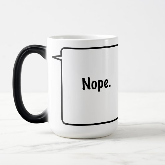 NOPE 15 Oz. Hittegevoelige mok (Links)