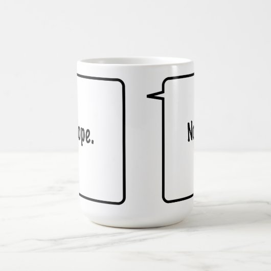 NOPE 15 Oz. Hittegevoelige mok (Midden)