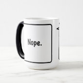 NOPE 15 Oz. Hittegevoelige mok (Voorkant links)