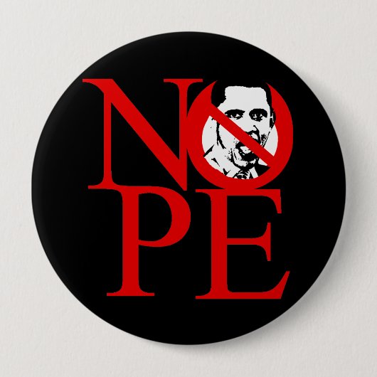 Nope 4 ronde button 4,0 cm (Voorkant)