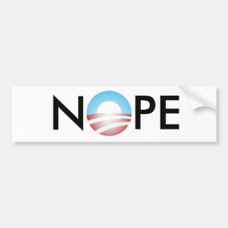 NOPE Anti Obama Bumpersticker