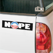 Nope anti-obama nobama bumpersticker (Op Truck)