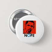 NOPE/ANTI-OBAMA RONDE BUTTON 5,7 CM (Voorkant /achterkant)