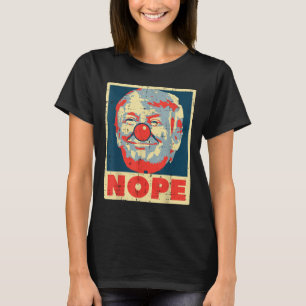 Nope Anti Trump Clown Retro Impeach No Don T-shirt