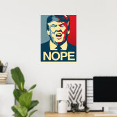 NOPE - Anti-Trump Poster - Anti-Trump - (Thuiskantoor)