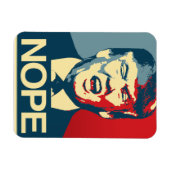 NOPE - Anti-Trump Poster - Anti-Trump - Magneet (Horizontaal)