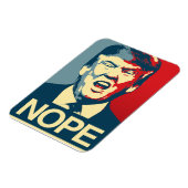 NOPE - Anti-Trump Poster - Anti-Trump - Magneet (Linkerzijde)