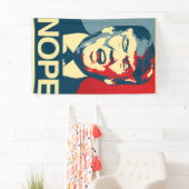 NOPE - Anti-Trump Poster - Anti-Trump - Spandoek (Insitu)