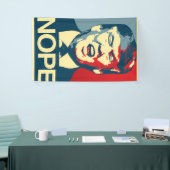 NOPE - Anti-Trump Poster - Anti-Trump - Spandoek (Beurs)