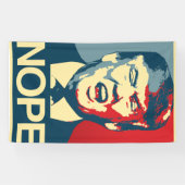 NOPE - Anti-Trump Poster - Anti-Trump - Spandoek (Horizontaal)