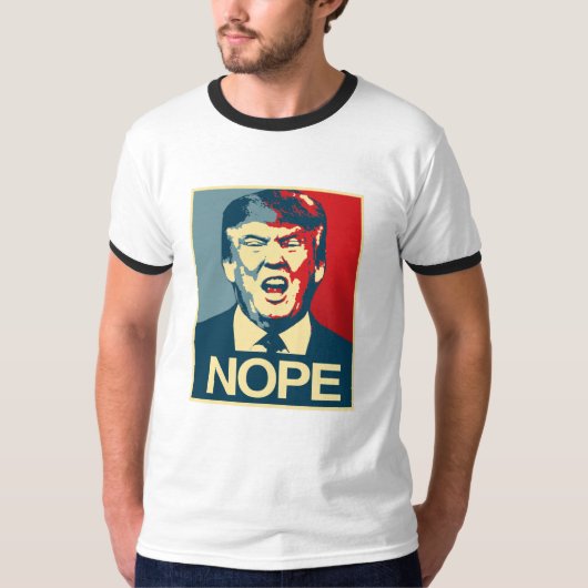 NOPE - Anti-Trump Poster - Anti-Trump - T-shirt (Voorkant)