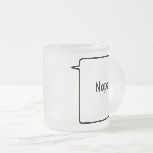 NOPE Bevroren Mok (Voorkant rechts)