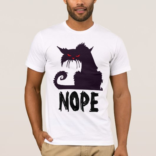 NOPE BLACK CAT T-shirts (Voorkant)