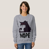 NOPE BLACK CAT T-shirts Sweatshirts (Voorkant volledig)