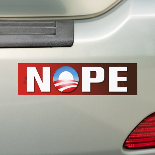 NOPE-Bumpersticker Bumpersticker (Op auto)