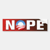 NOPE-Bumpersticker Bumpersticker (Voorkant)