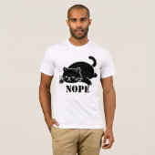 NOPE Cat Funny T Shirt for Cat Lovers (Voorkant volledig)