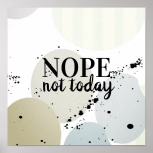 nope citeert vandaag geen poster typografie