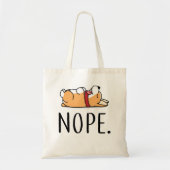 Nope Corgi Tote Bag (Voorkant)
