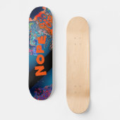 Nope Crazy Alien Colors Psychedelic Skateboard (Voorkant)