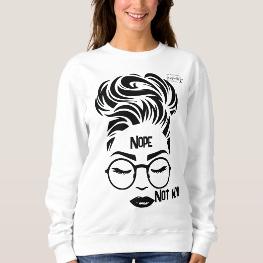 Nope Crewneck Sweater (Voorkant)