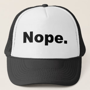 Nope Design in Black Trucker Pet