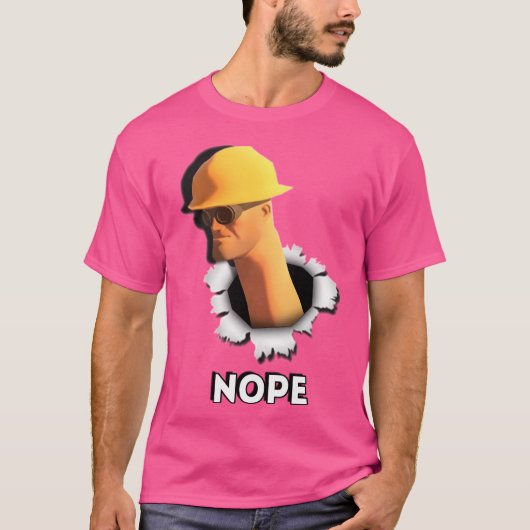 Nope Engineer TF2 T-shirt (Voorkant)