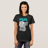 Nope Frenchie anders stijl voor Franse bull do T-shirt (Voorkant volledig)