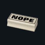 NOPE Funny Meme Eenvoudige Typografie Cute Humoure Rubberstempel<br><div class="desc">Nope Funny Sarcasm Humor Rubber Stamp - De tekst kan worden aangepast. Uw keuze uit kleur van het inktpad. Eenvoudig modern, minimalistisch design komt in de praktijk terecht. Sarcastisch inspirerend/motivatie satire citaat maakt een grappig kantoor cadeau voor medewerker, werknemer, baas, secretaris, administratief assistent, kantoormanager, leraar, enz. Voeg wat ongepaste het...</div>
