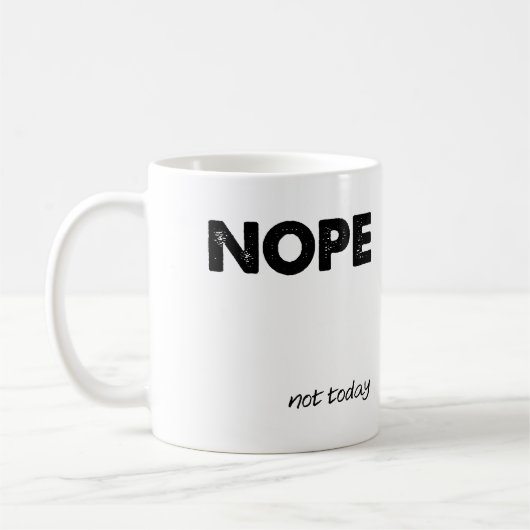 Nope Funny Mug Koffiemok (Links)