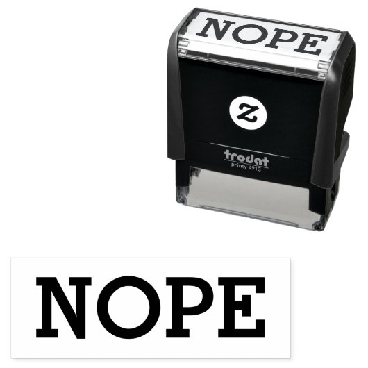 NOPE Funny Self Inking Stamp Zelfinktende Stempel (In situ)