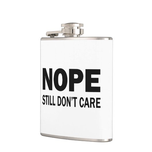 Nope geeft er nog steeds niets om heupfles (Links)