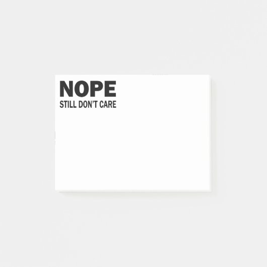 Nope geeft er nog steeds niets om post-it® notes (Voorkant)
