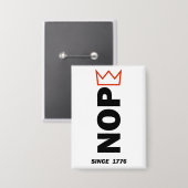 NOPE. Geen koningen. Button (Voorkant / Achterkant)