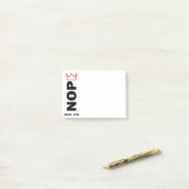 NOPE. Geen koningen. Post-it® Notes (Op bureau)