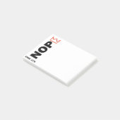NOPE. Geen koningen. Post-it® Notes (Schuin)