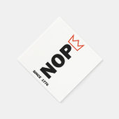 NOPE. Geen koningen. Servet (Hoek)