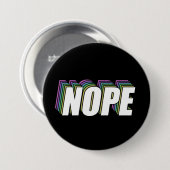 NOPE Geprojecteerde gelaagde regenboog Ronde Button 7,6 Cm (Voorkant /achterkant)