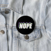 NOPE Geprojecteerde gelaagde regenboog Ronde Button 7,6 Cm (In situ)