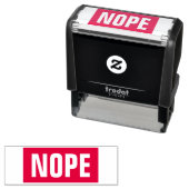 Nope grappig  zelfinktende stempel (In situ)