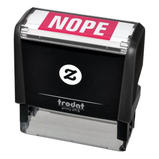 Nope grappig zelfinktende stempel (Product)