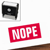 Nope grappig zelfinktende stempel