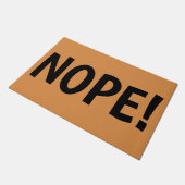 NOPE Huge Letters Fun Rude Gezegde Deurmat (Schuin)