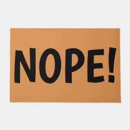 NOPE Huge Letters Fun Rude Gezegde Deurmat