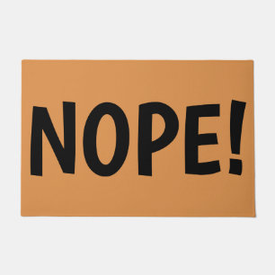 NOPE Huge Letters Fun Rude Gezegde Deurmat