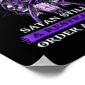 Nope I Can't Go To Hell Satan Still Has A Restrain Poster (Hoek)