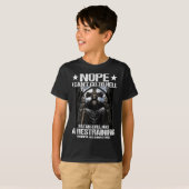 Nope I Can't Go To Hell Satan Still Has Restrainin T-shirt (Voorkant volledig)
